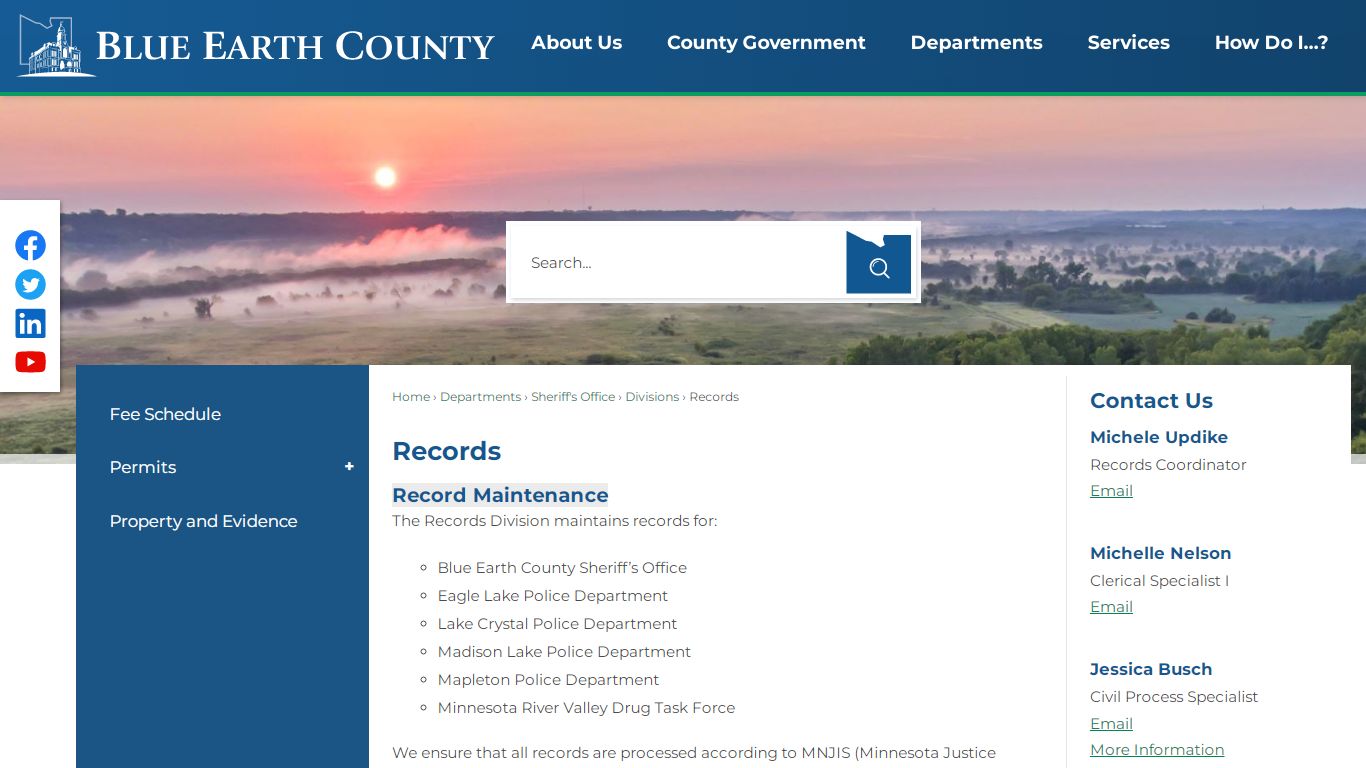 Records | Blue Earth County, MN - Official Website