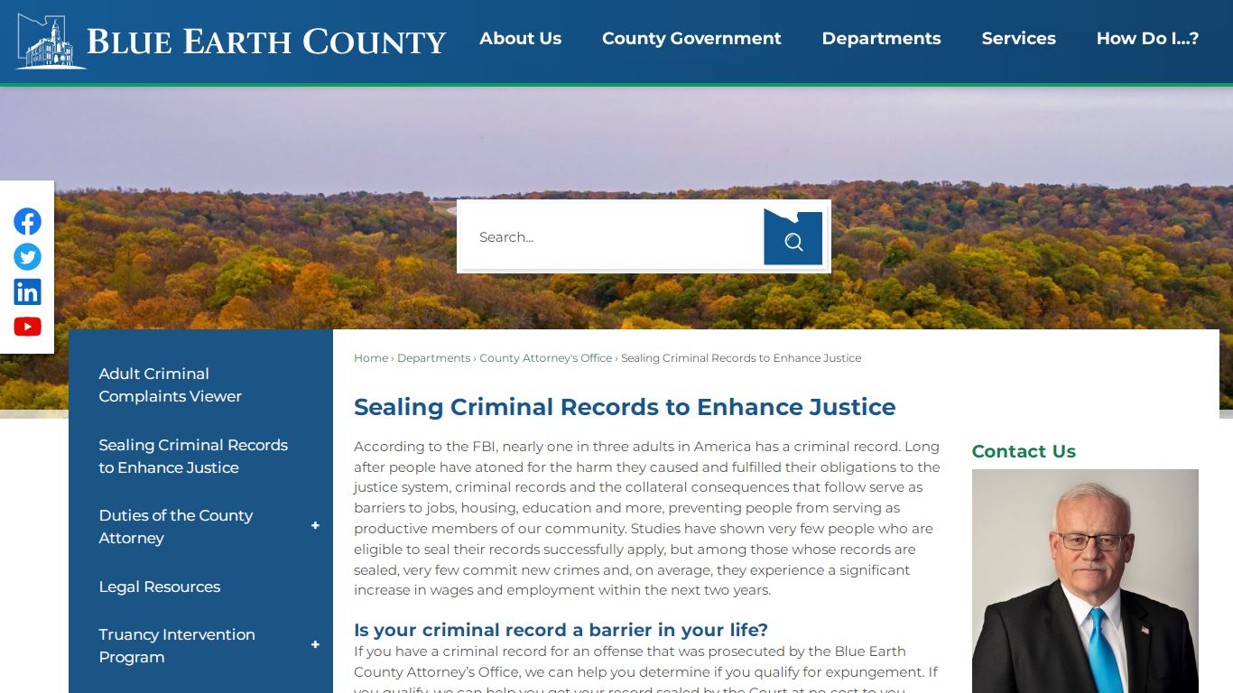 Sealing Criminal Records to Enhance Justice | Blue Earth ...