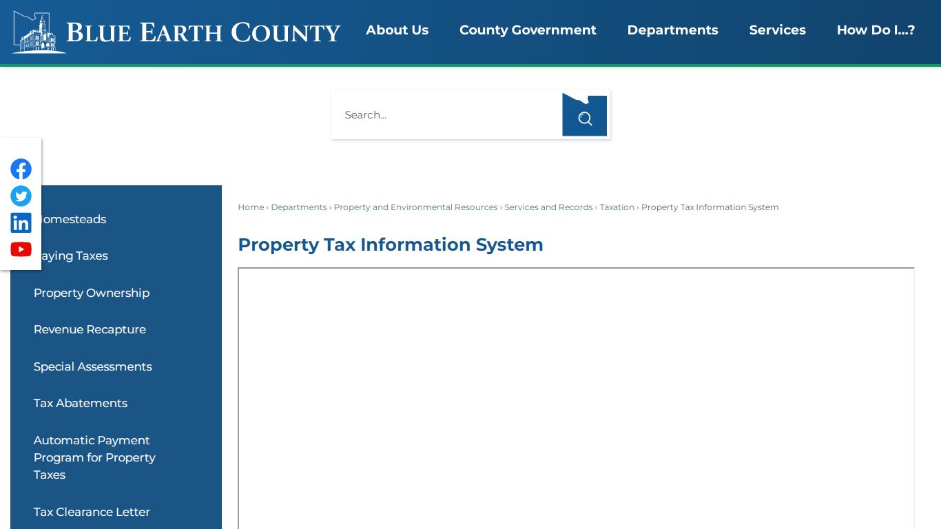 Property Tax Information System | Blue Earth County, MN ...